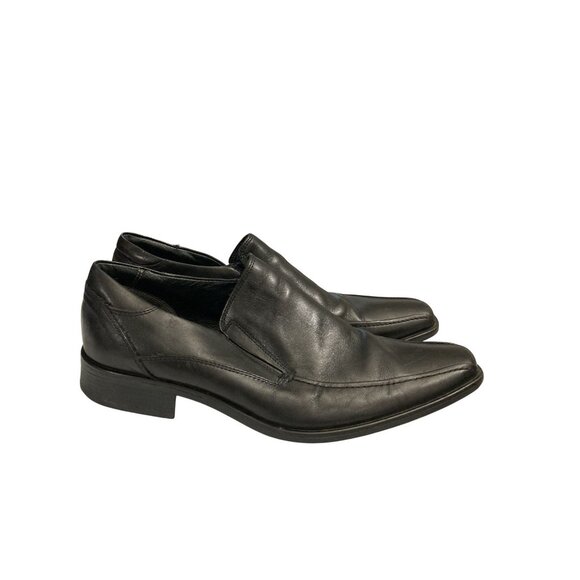 Venturini Men's Size 9M Black Leather Slip-On Loafers Italy - Picture 5 of 8